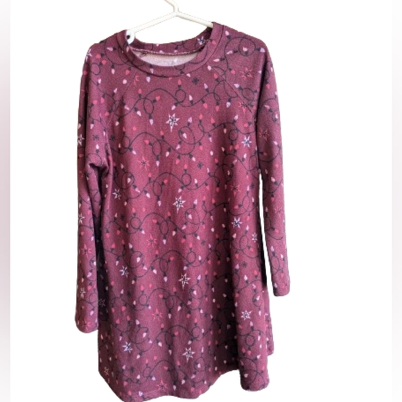 Evsie holiday print dress size xxs (7) - Picture 1 of 6